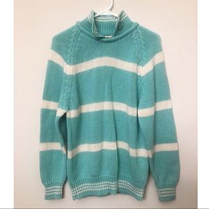Vintage Gerard Works Blue White Cozy Sweater